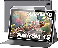 Tablet, tablets Android de 10,1 polegadas, 8 GB de RAM, 64 GB ROM, expansão de 1 TB, tela sensível ao toque 1280 x 800 IPS HD, bateria de 5000 mAh, Wi-Fi 6, Bluetooth 5.2, câmera dupla, corpo de metal