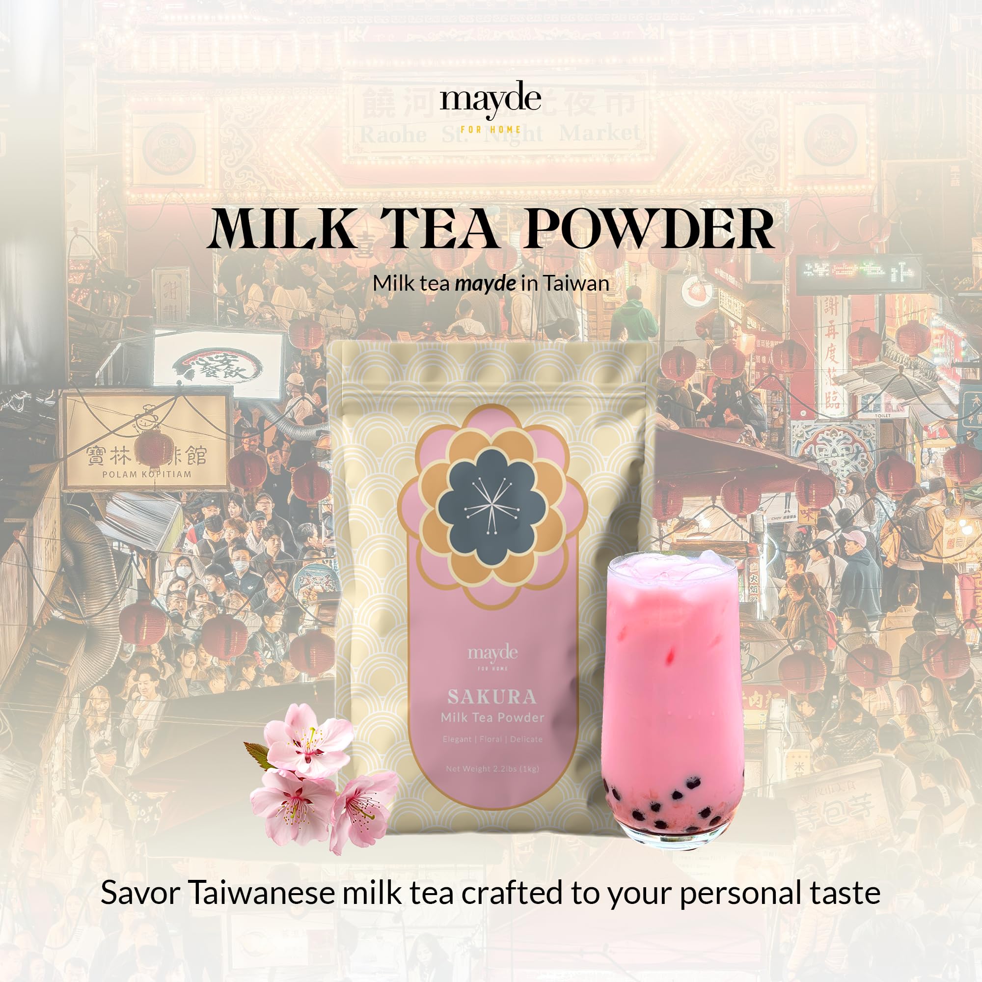 milk tea Amazon.com: Mayde Sakura Milk Tea Powder, Instant MilkTea Powder