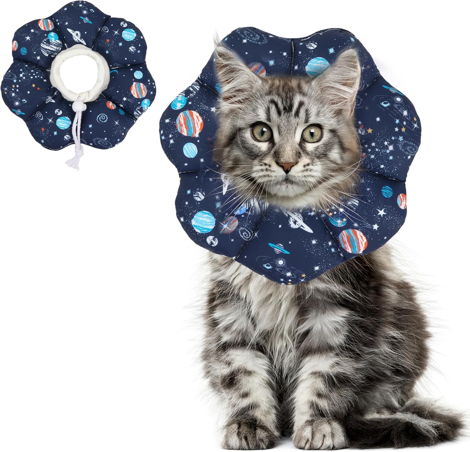 ComSaf Cat Cone Collar Soft, Protective Adjustable Cat