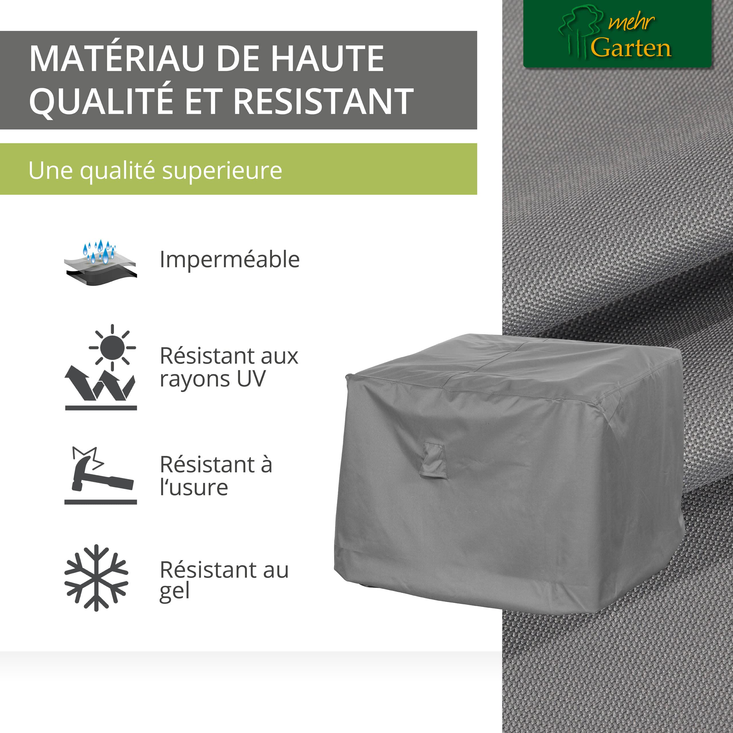 Housse fauteuil de jardin 85x85x80 cm, Oxford 600D