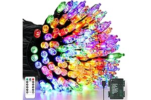 Tcamp Colored Fairy Lights with Timer