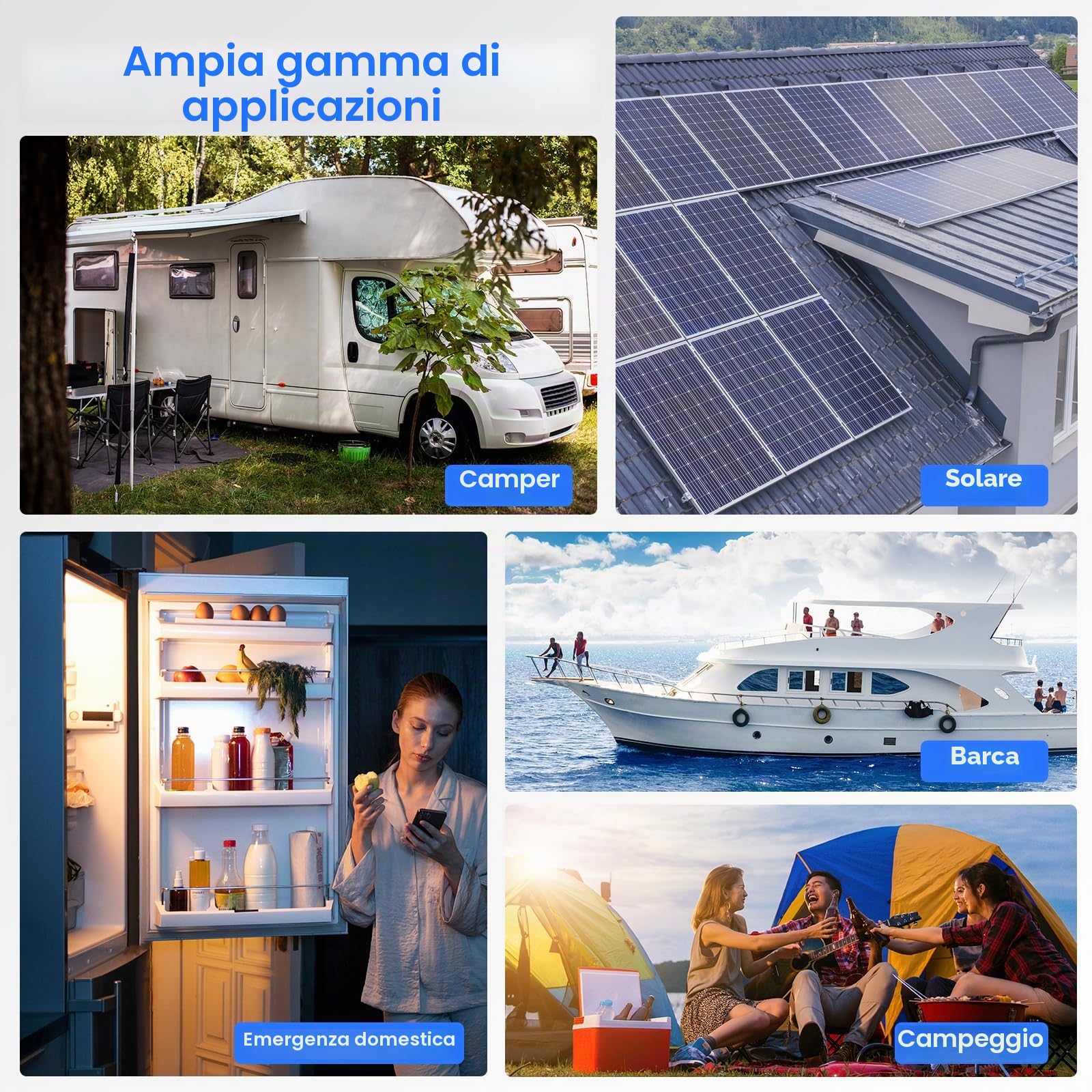 Batteria al Litio 24V 100Ah LiFePO4 con BMS 100A Bluetooth, Controllo App, Protezione Bassa Temperatura, 2560W Potenza MAX, 8000+ Cicli, Batteria Ricaricabile per Camper, Barche, Solare