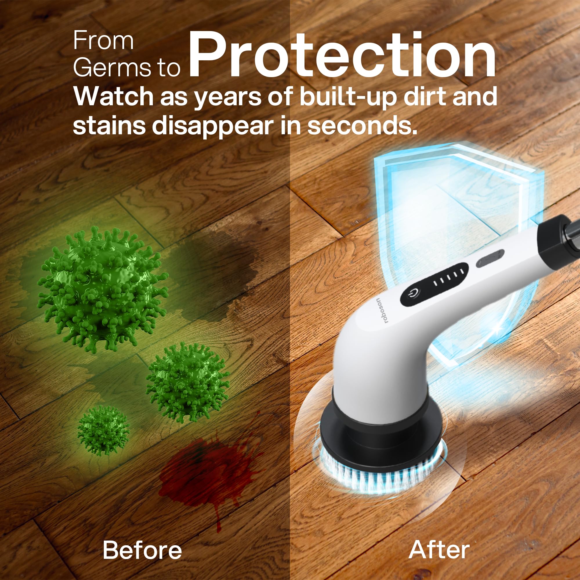 Roboson Spin Scrubber - Cordless Cleaning Brush -6 Roboson Spin Scrubber - Cordless Cleaning Brush -6