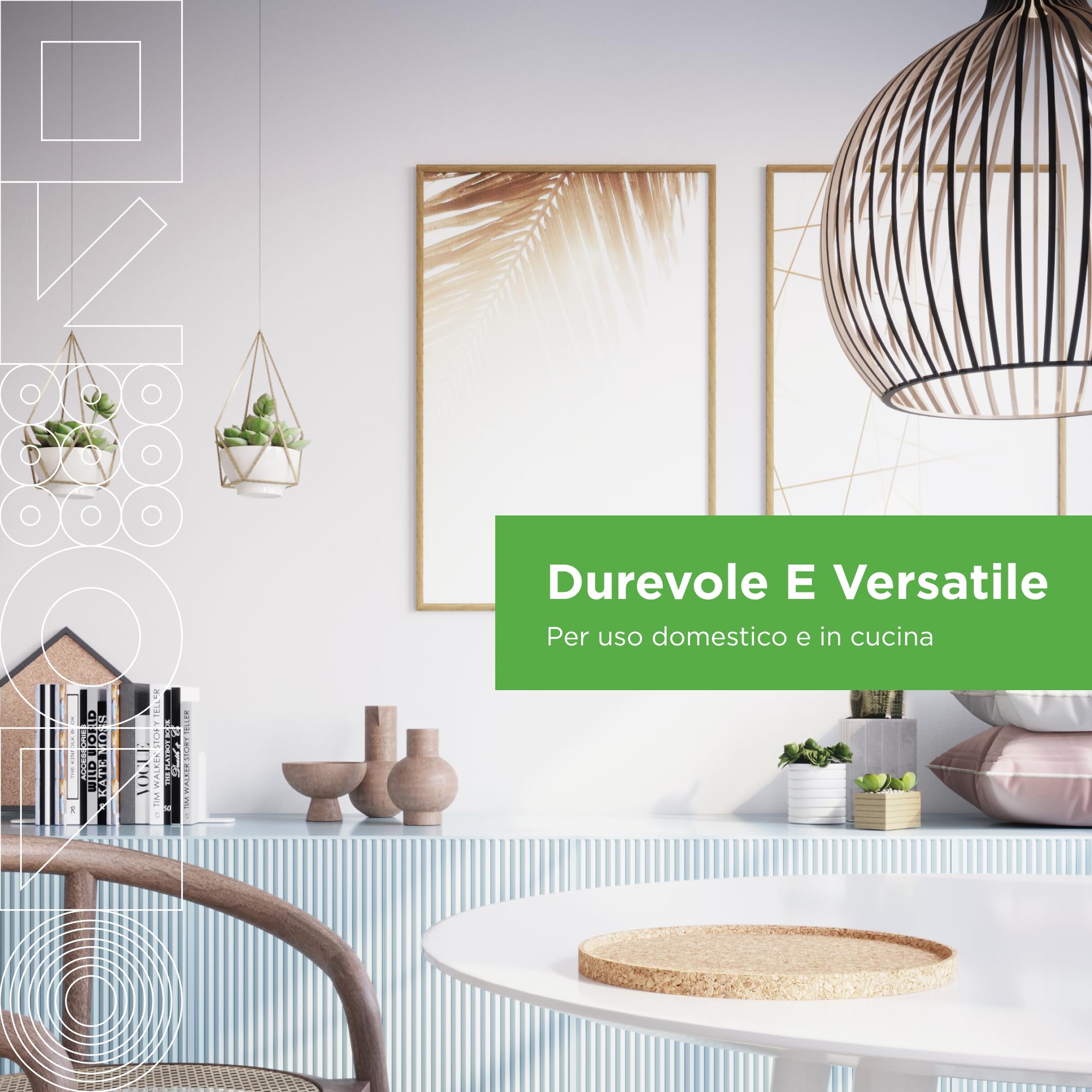 Vassoio Rotondo in Sughero Go4Cork - Diametro 300 mm (11,81") | Resistente al Calore, Riutilizzabile, Facile da Pulire | Vassoio Versatile da Portata e Decorativo