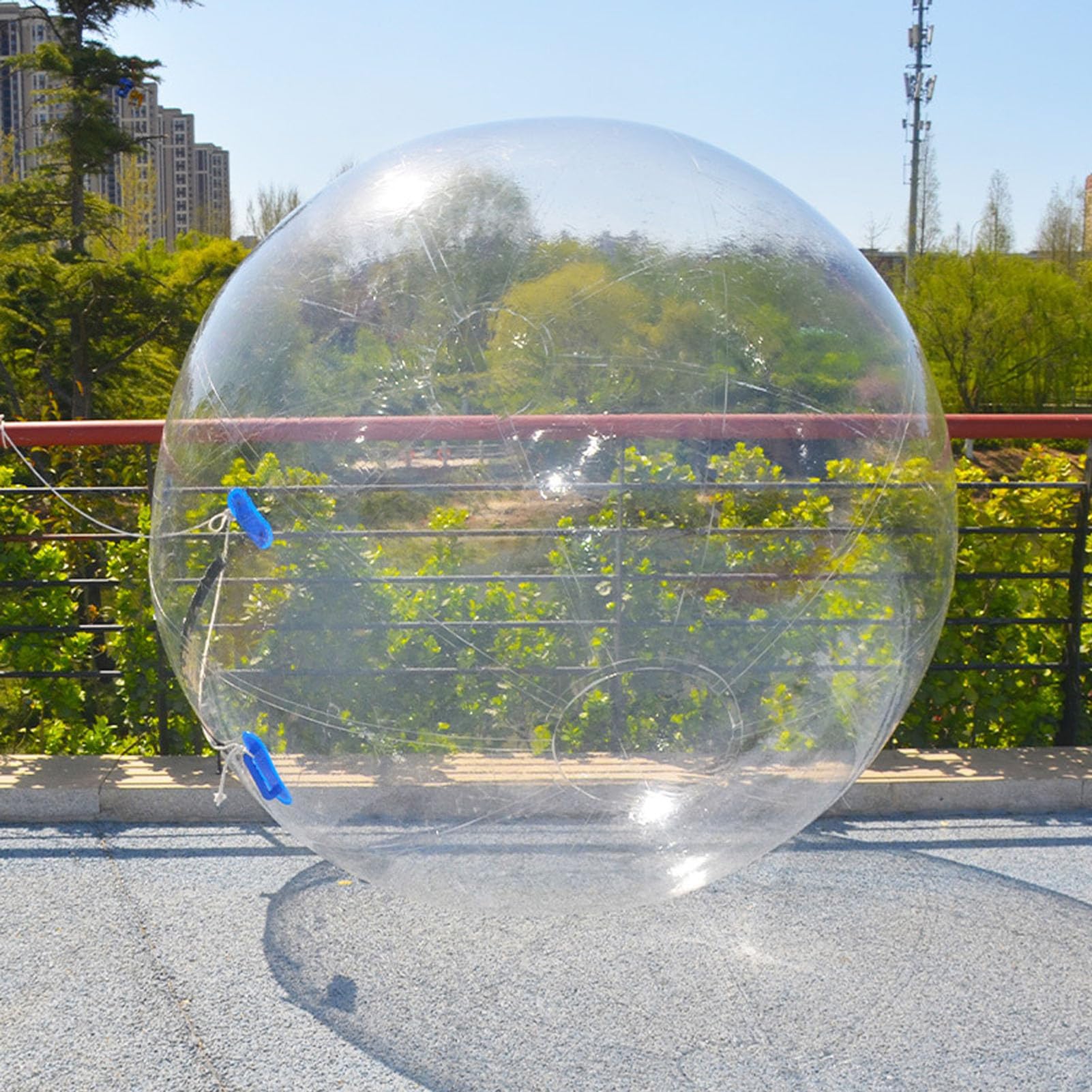 Bola inflable para caminar en el agua, para piscina, lago, playa, bola de burbujas transparente con cremallera para niños y adultos, diversión de verano
