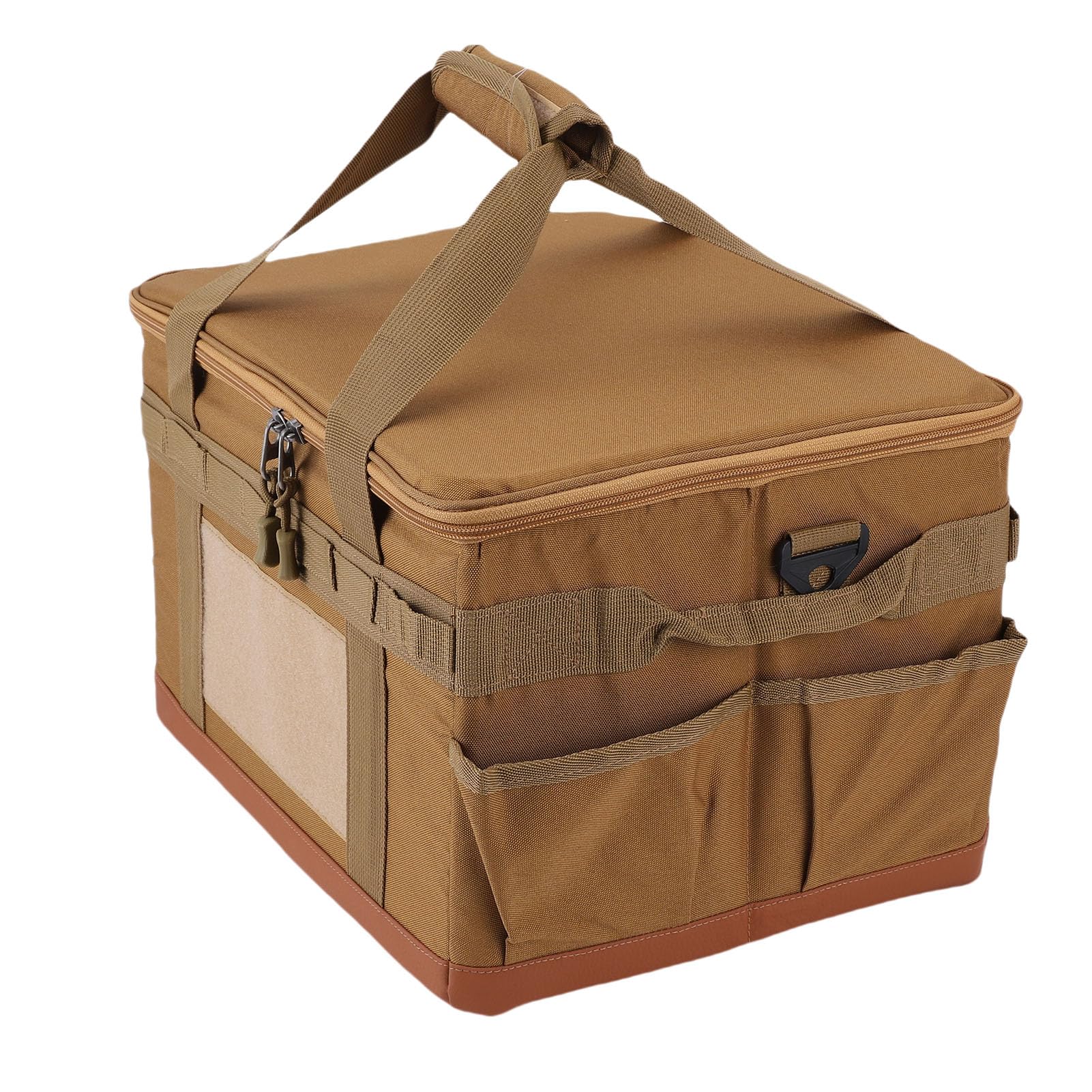 Borsa Portaoggetti da Campeggio, Organizer Pieghevole da 30 Litri in Tessuto Oxford con Divisori Rimovibili per Campeggio e Viaggi all'aperto