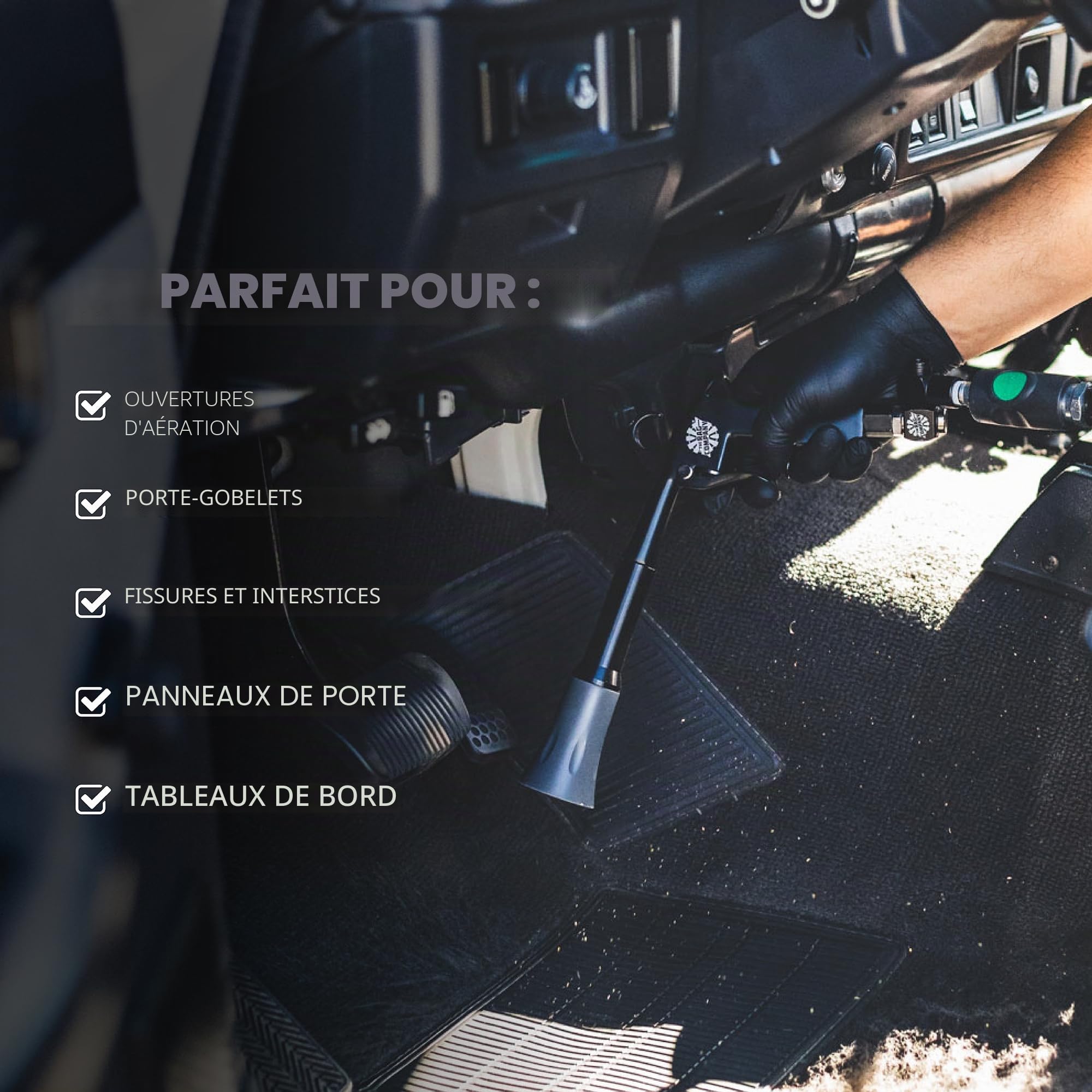 The Rag Company - L'Ultra Air Blaster (Version 2) – Soulève et éjecte la saleté et les débris pour un nettoyage intérieur en profondeur ; Design métallique durable et ergonomique ; Fonctionnement à la