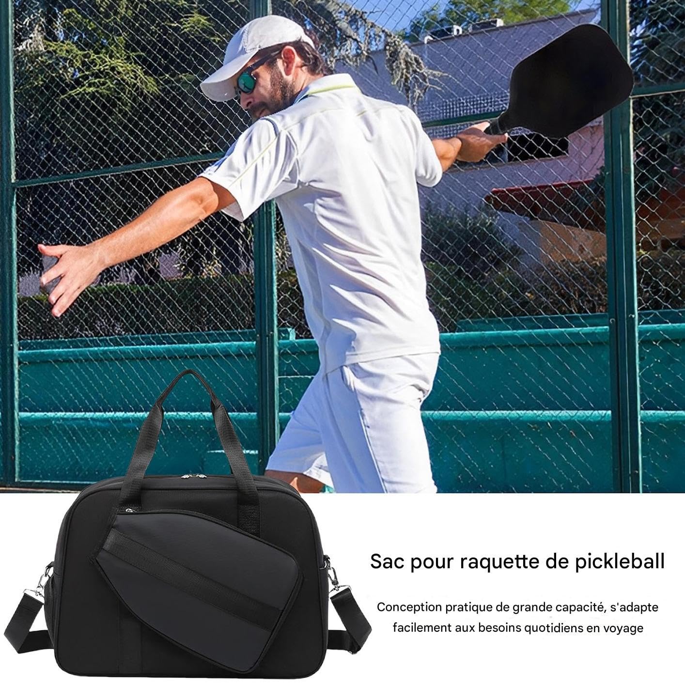 Bolsa De Pickleball Bolsa De Raqueta De Tenis Unisex con Compartimento para