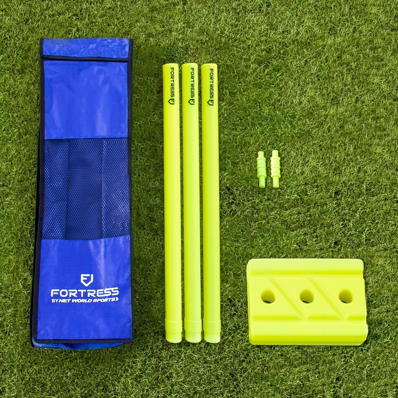 FORTRESS Set Cricket in Plastica - Disponibile in 3 Taglie | Plastica Altamente Resistente | per Tutta la Famiglia