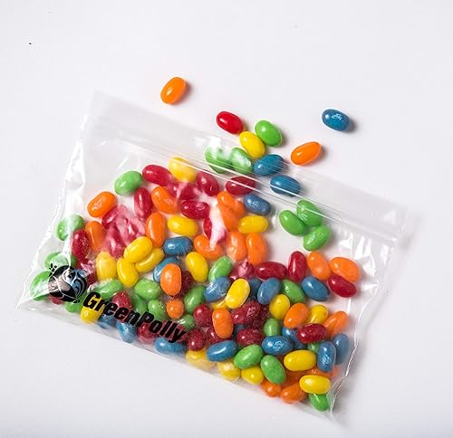 Miniatura 5 de GreenPolly Bolsas resellables para aperitivos, 200 unidades, hechas con material 100% renovado, perfectas para almuerzo, aperitivos, usos diarios o