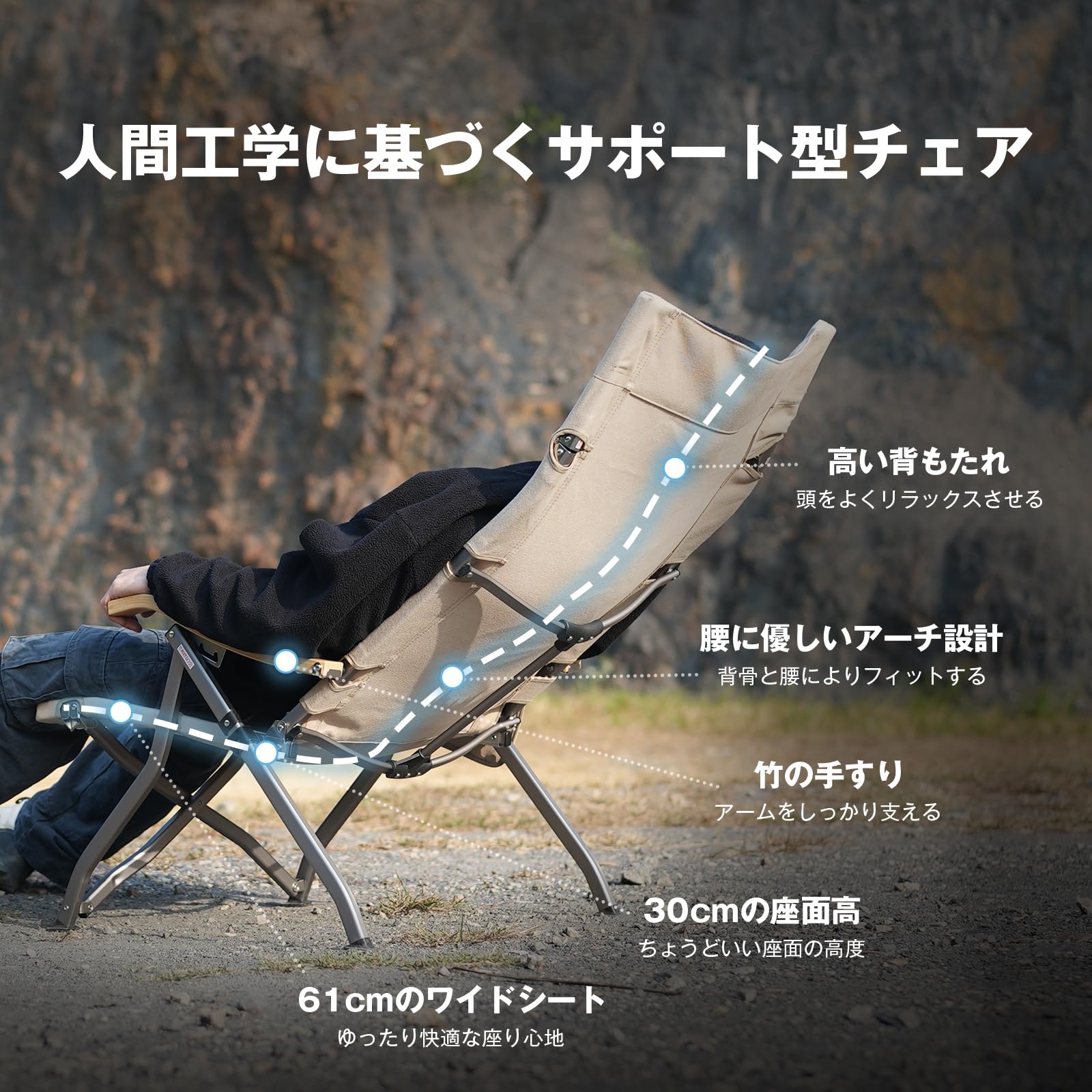 ICECO 4段階リクライニング式 ハイバックチェア Amazon.co.jp: ICECO 4段階リクライニング式 ハイバックチェア