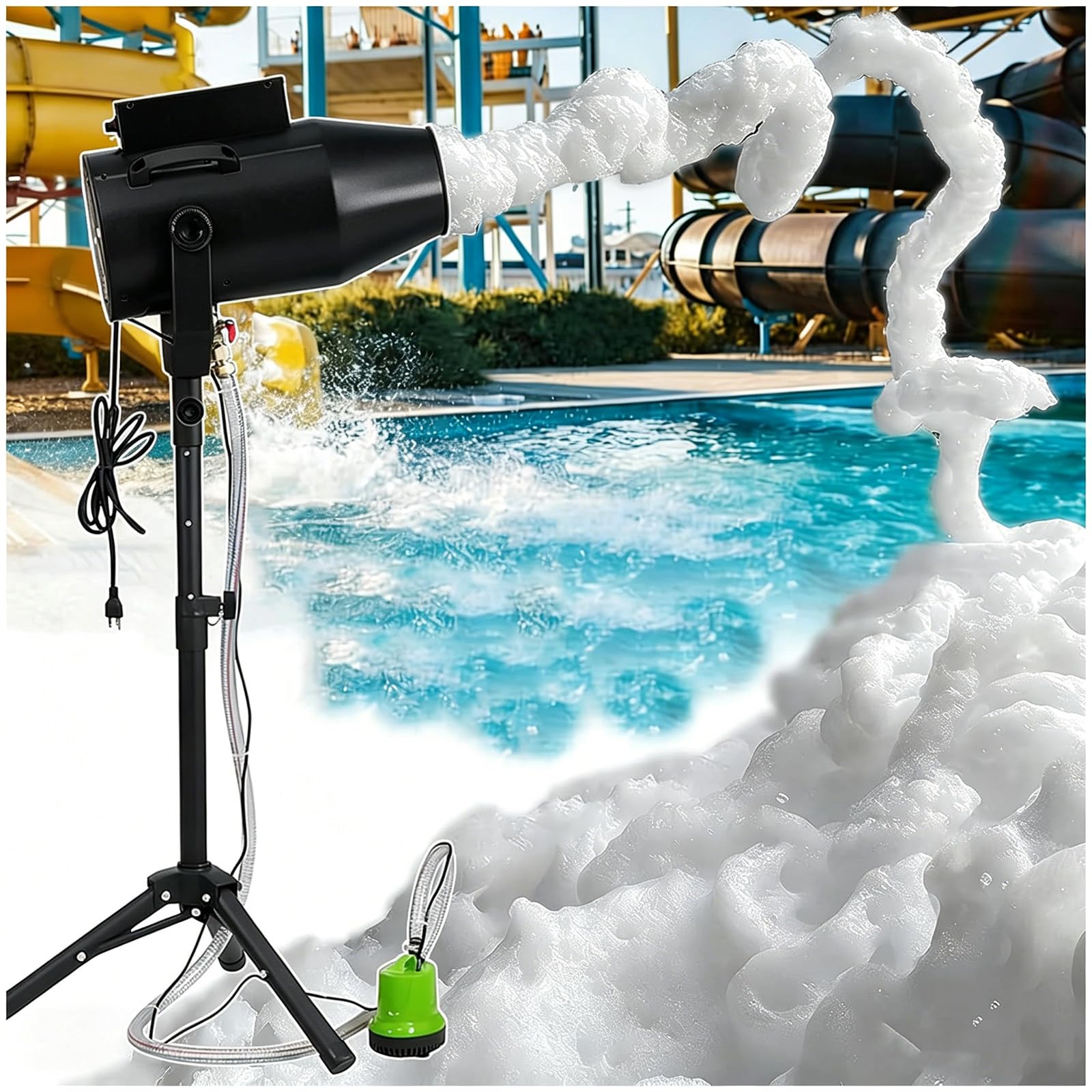 Eastnmythet 2026 Upgrade Foam Machine for Party, 1000W Foam Maker Cannon Bubble Machine, Outdoor Summer Pool Party Water Birthdays Hoilday Celebrations and Backyard Events Black