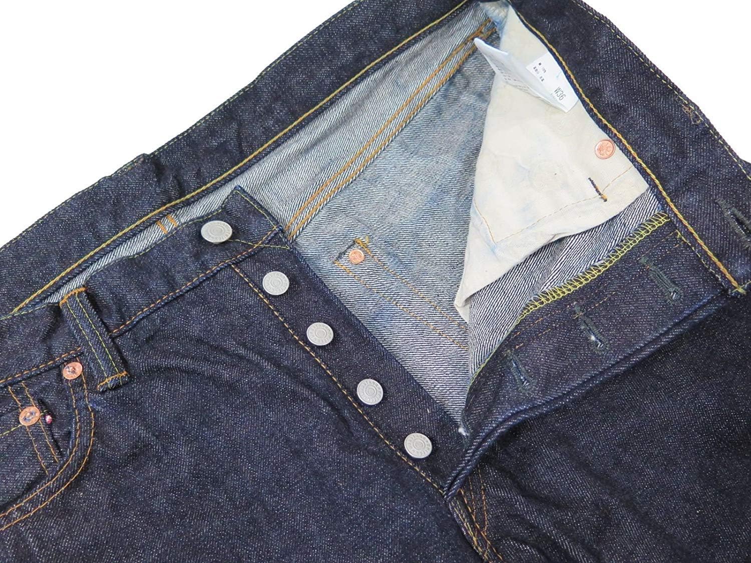 桃太郎JEANS　0105SP　出陣　ナローテーパードボタンフライ　サイズ30 0105sp-2.jpg