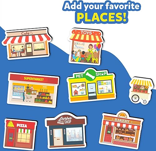 Miniatura 6 de Skillmatics Creative Toy Magnetopia - Diseña tu ciudad, juego interactivo de simulación para niños, niños pequeños, más de 60 piezas magnéticas,