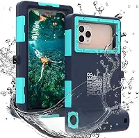 Capa de telefone de mergulho à prova d'água, capa à prova d'água para iPhone 17/16/15/14/13 Pro Max Plus, profissional [50 pés/15m] Capa de vídeo com foto de surfe subaquático para iPhone Samsung