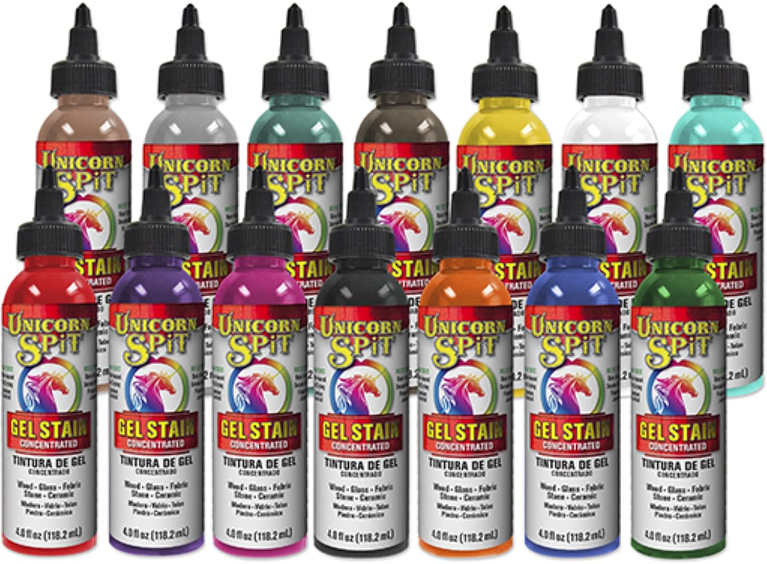 Unicorn SPiT Gel Paint, Stain and Glaze High Pigment Count for Wood