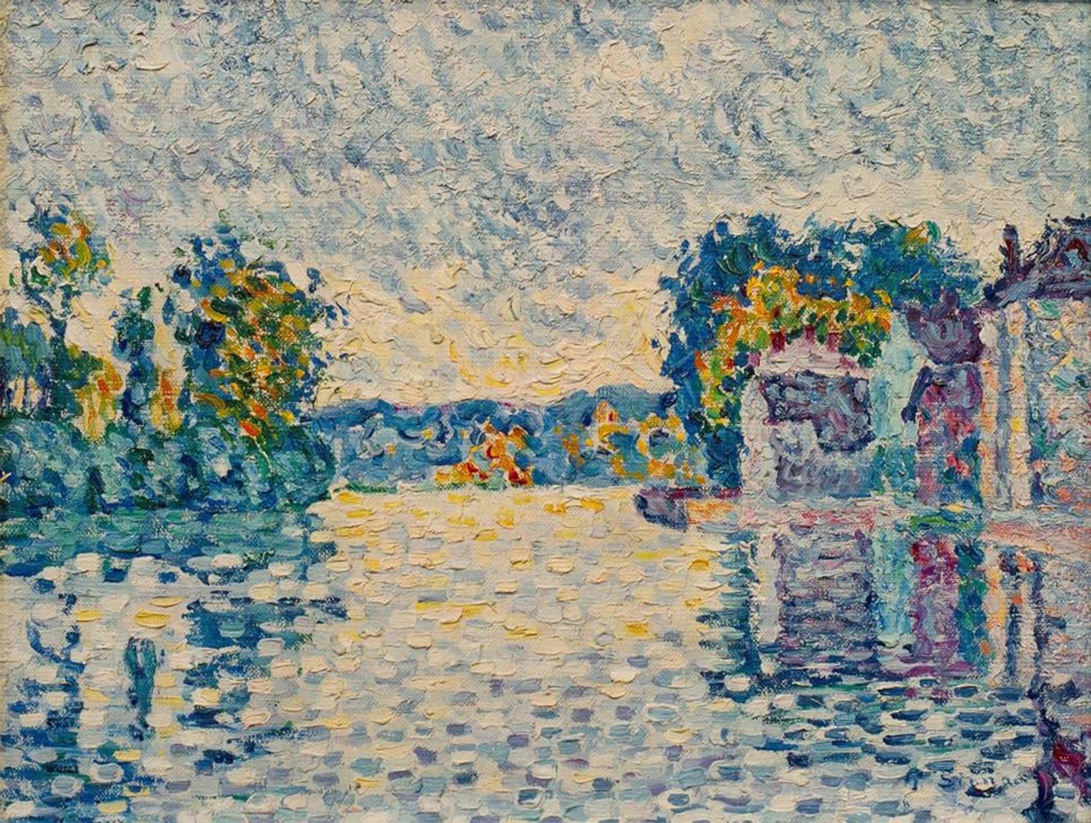 POSTERIIk Famous Animal Posters Vintage Picture the Seine At Samois by Paul Signac Modern Wall Decor for Home Decor 60x90cm