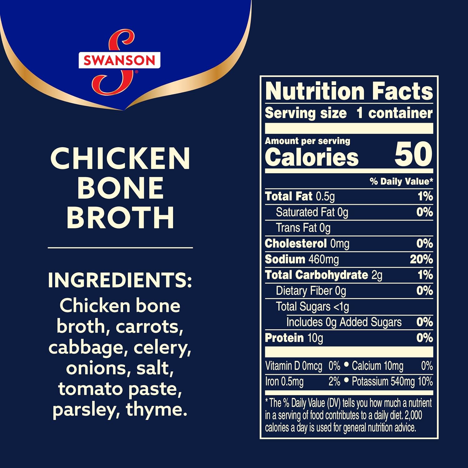 Swanson Sipping Chicken Bone Broth, 10.75 oz Microwavable Cup