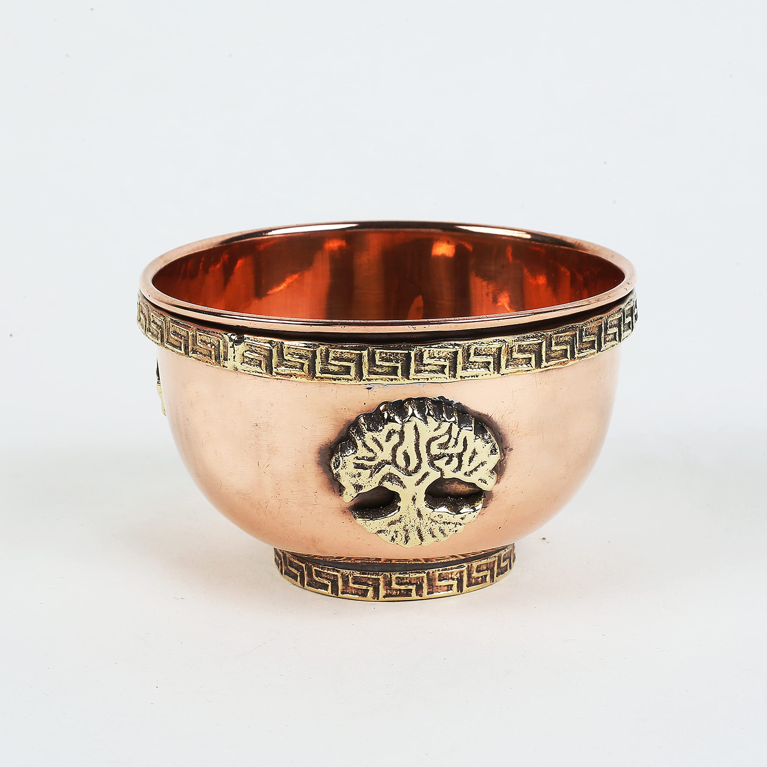 Indian Consigners Small Altar Witchcraft Serving, Offering or Smudging Bowl (Tree Of Life Bowl), (ICCB)