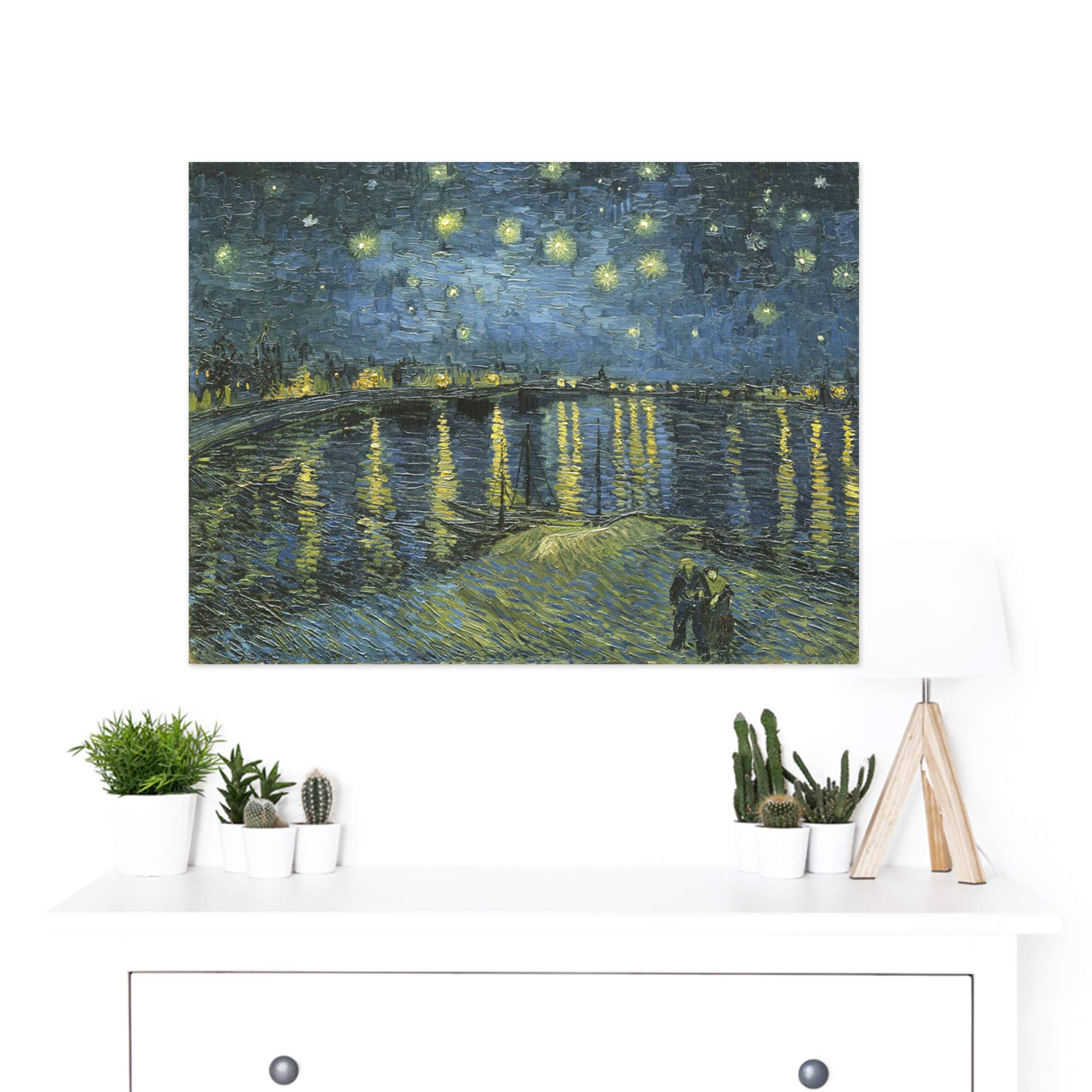 Vincent Van Gogh Starry Night Large Wall Art Print Canvas Premium ...