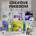 Papier de sublimation premium 8,5x11 pouce, 110 Feuilles 125G, Papier de transfert rapide de chaleur sèche pour imprimante sublimation jet d'encre, parfait pour les T-shirts, les tasses, tumblers & Autres déchets de sublimation