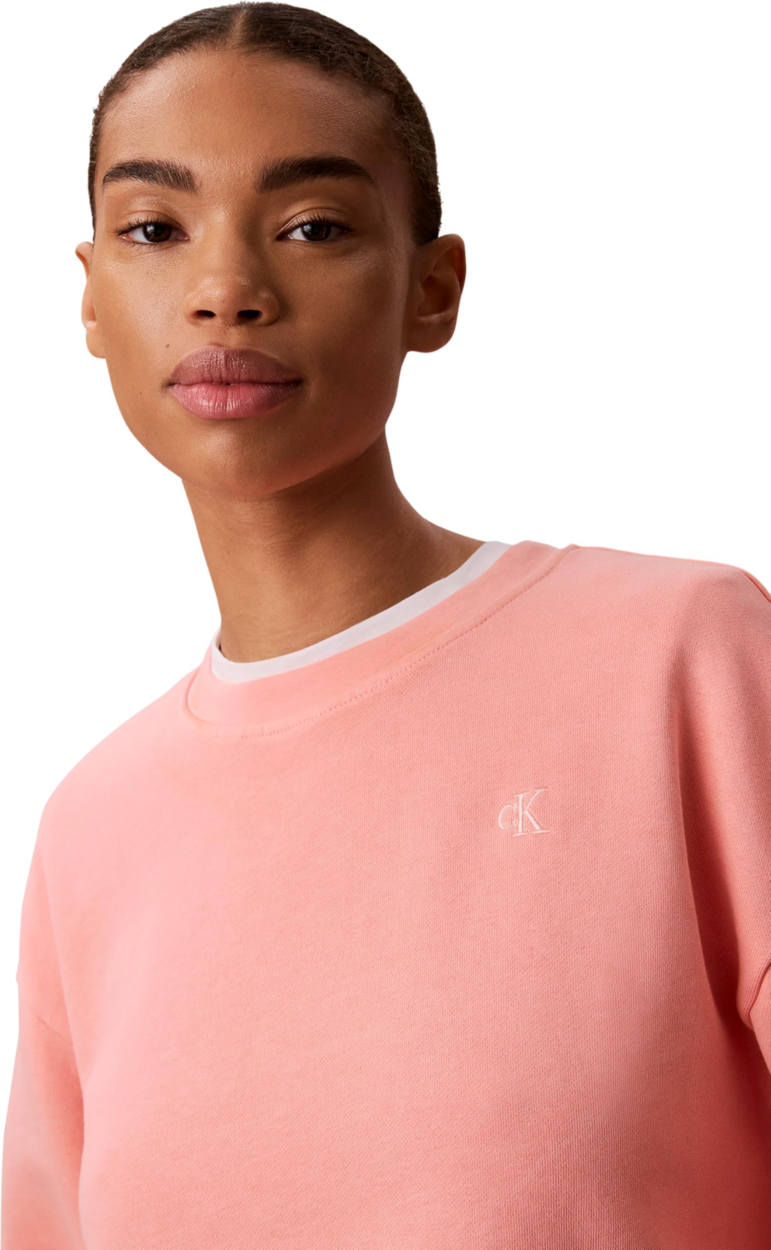 Calvin Klein LS Rlxd Monogram Terry Washed CR Lv047g257g Sudaderas Mujer