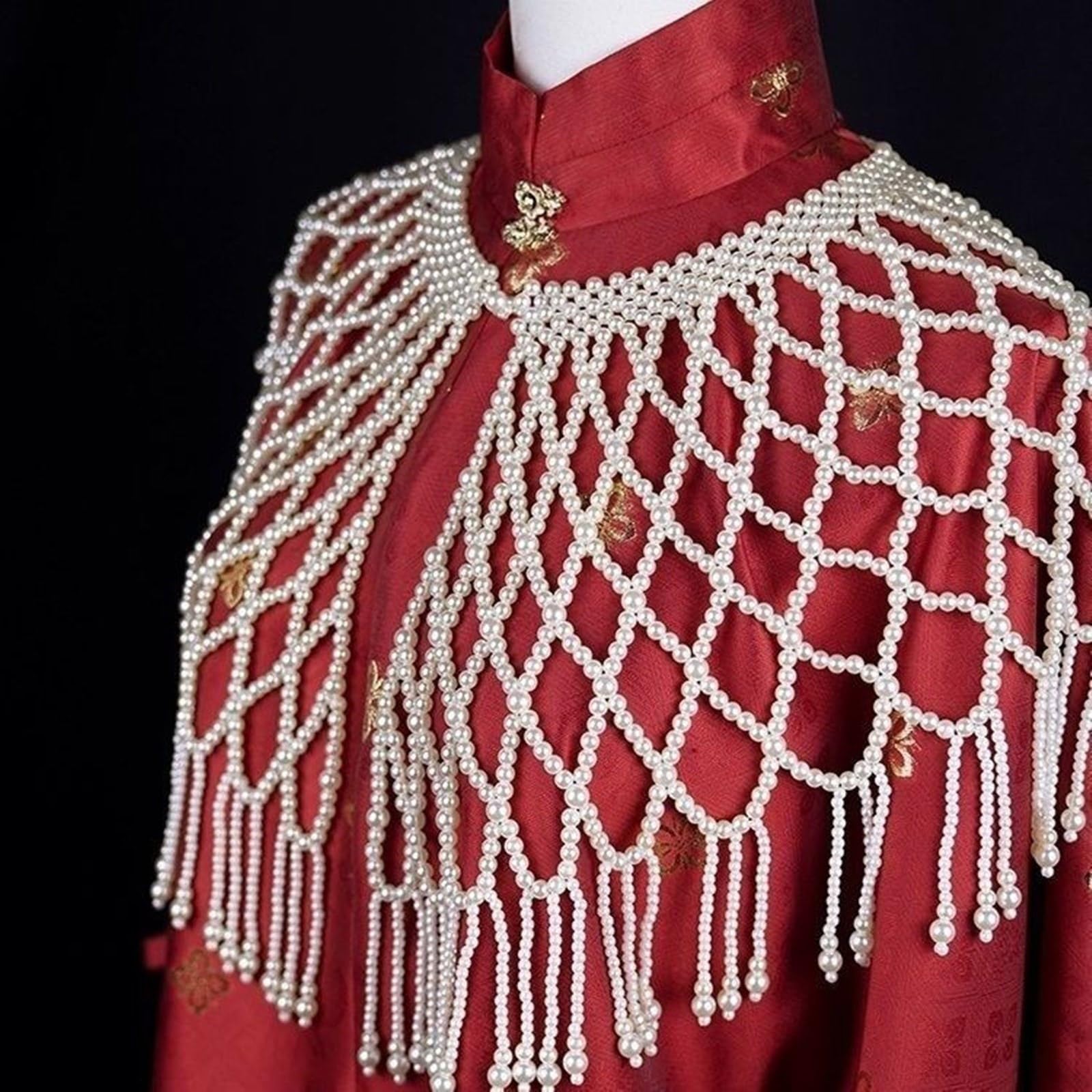 Collar de cuentas de moda con cadena para el cuerpo, chal, cadenas para exhibir tu cuerpo con este accesorio único para el cuerpo