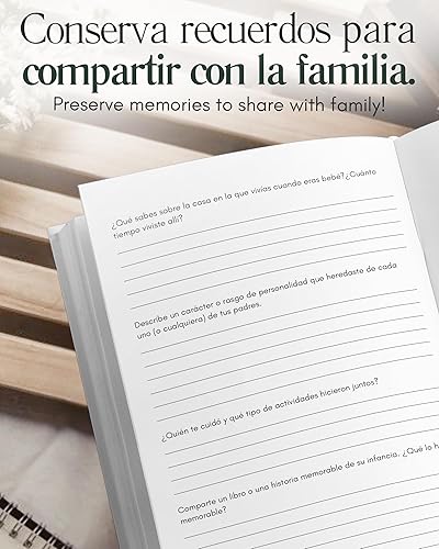 Miniatura 4 de Bisabuelo, comparte tu historia conmigo (Tapa dura) 250+ Preguntas, Regalos para bisabuelo, Feliz Día del Padre, Mejor regalo de sus bisnietos,