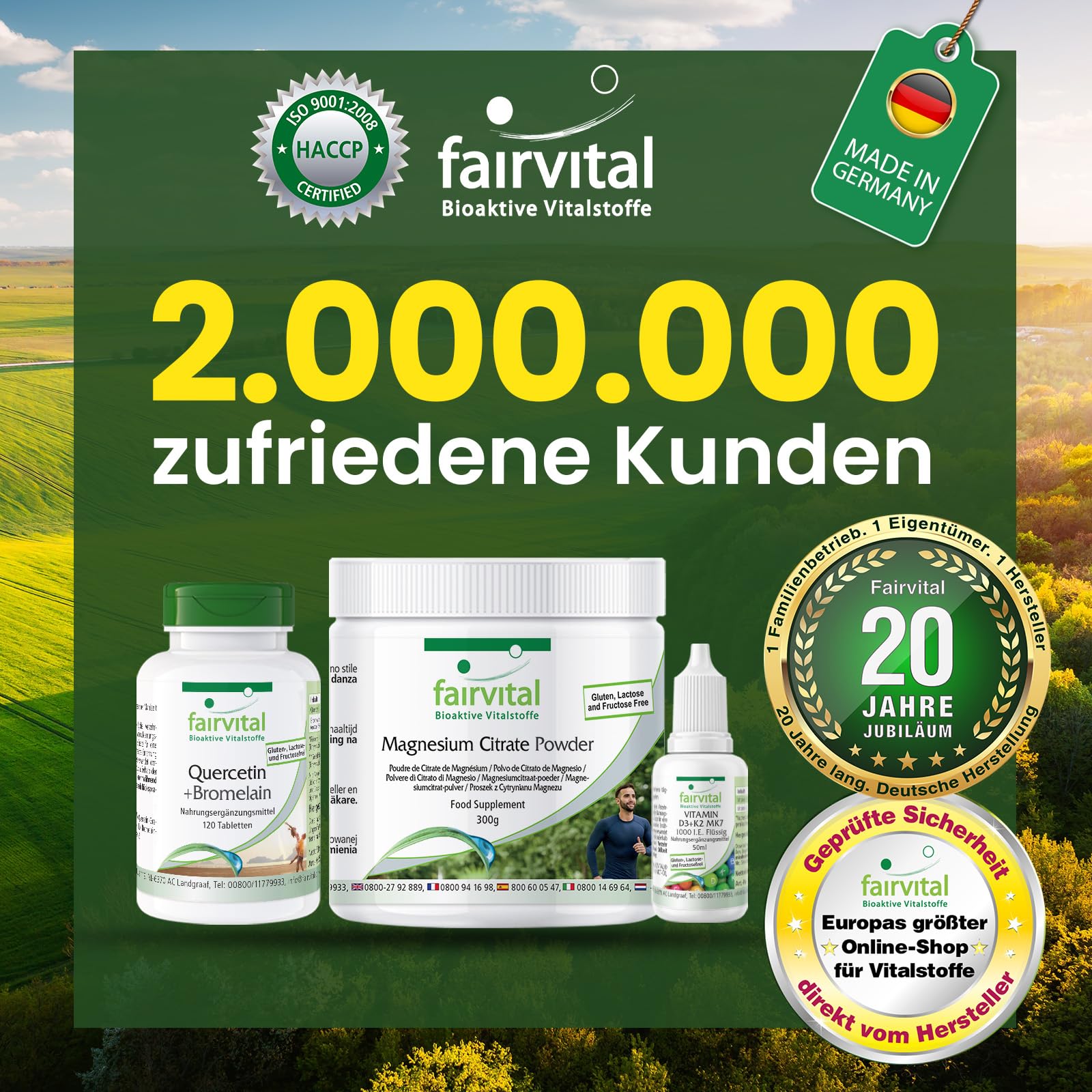 fairvital Berberin 500mg, HOCHDOSIERT, Berberin HCl + Zink, Berberis aristata, VEGAN, 90 Kapseln