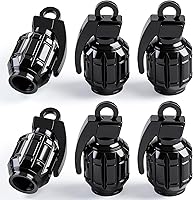 Vista 10 de 4 tapas de vástago de válvula de neumático estilo piscina 8 bolas, cubiertas universales de núcleo de cobre a prueba de polvo para automóviles, SUV