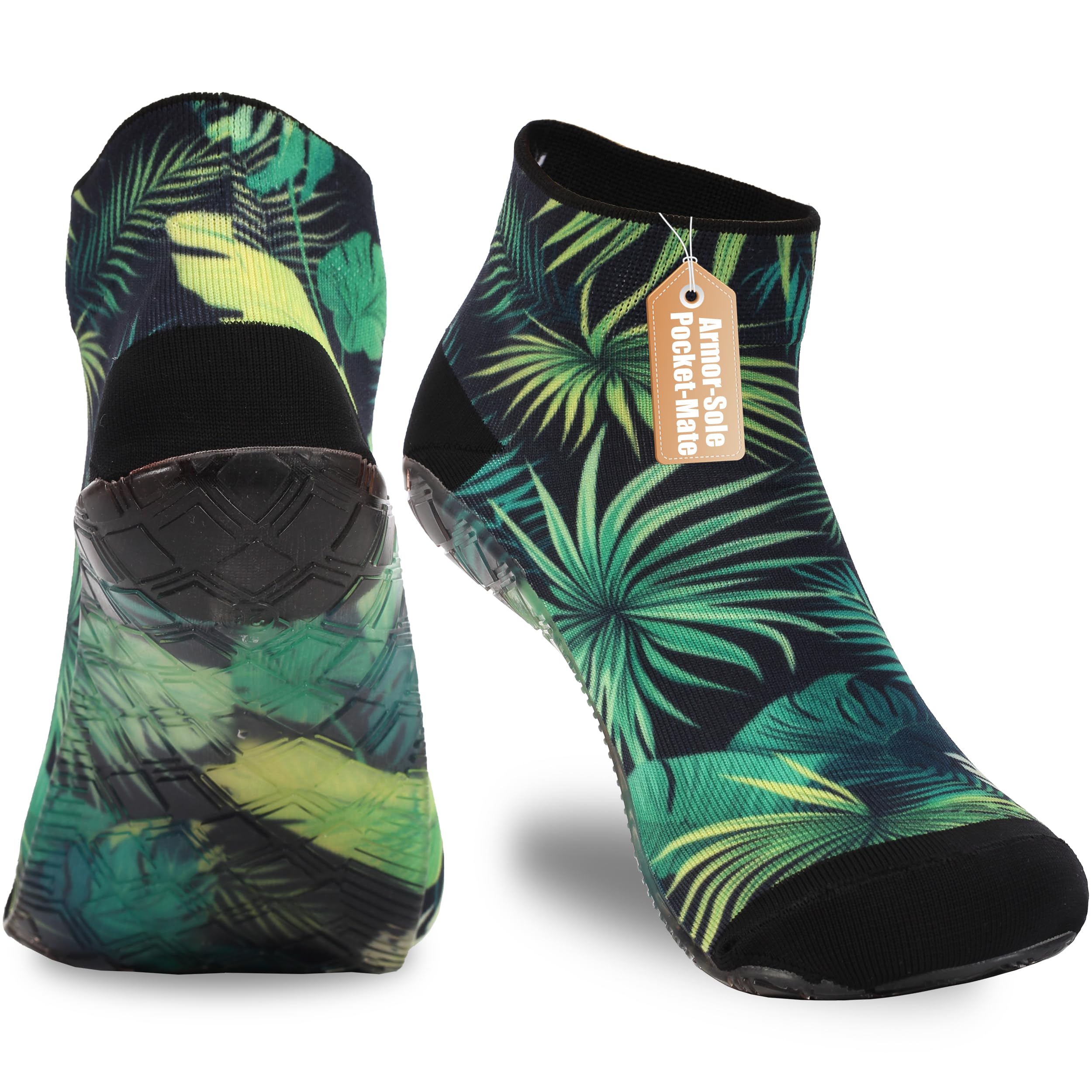 RANDY SUN Barefoot Quick-Dry Sand Beach Socks, Breathable Seamless Yoga Sock With TPE Sole