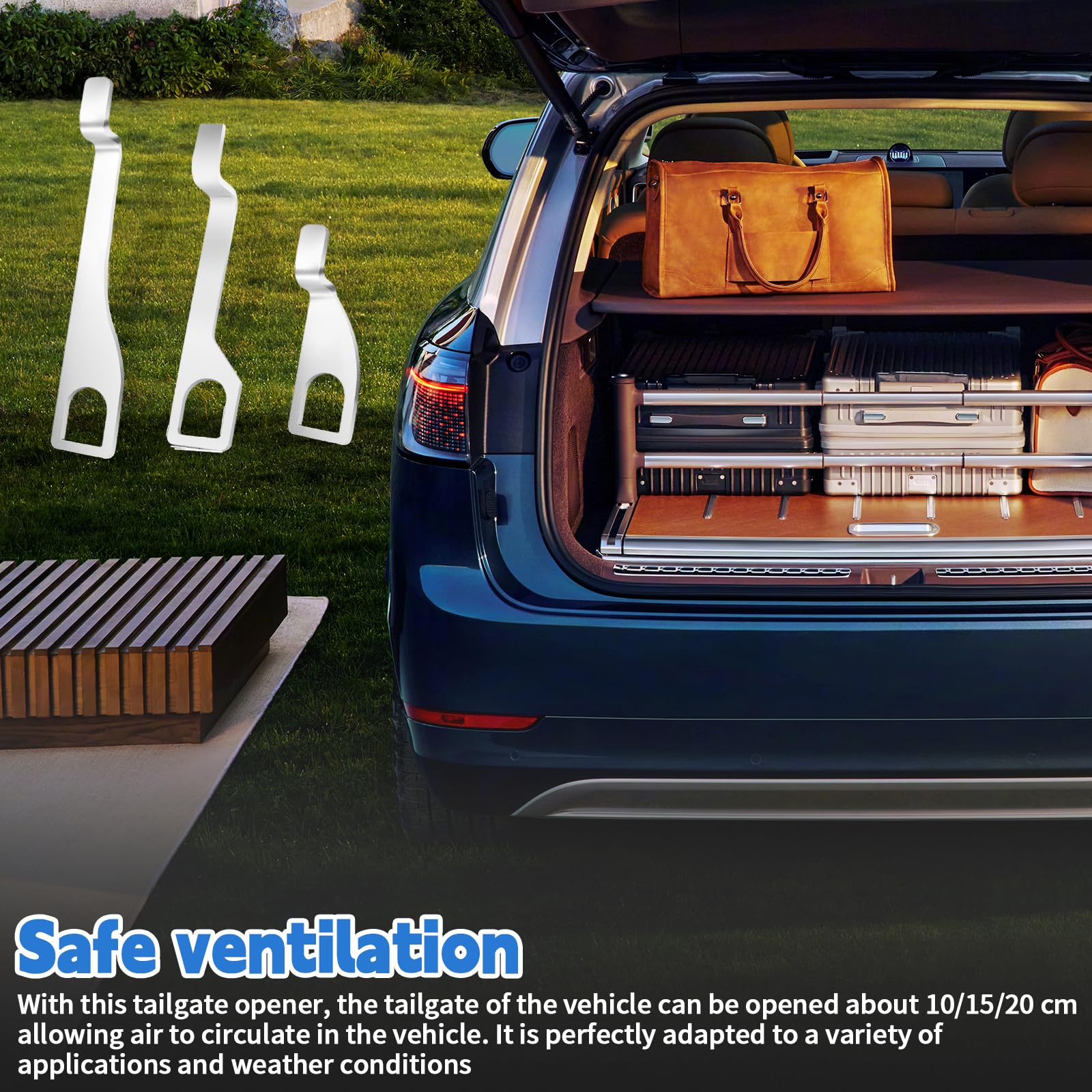 Supporto Portellone Posteriore Per Volkswagen T4 T5 T6, 3 Pezzi In Acciaio Inox, 10/15/20 Cm