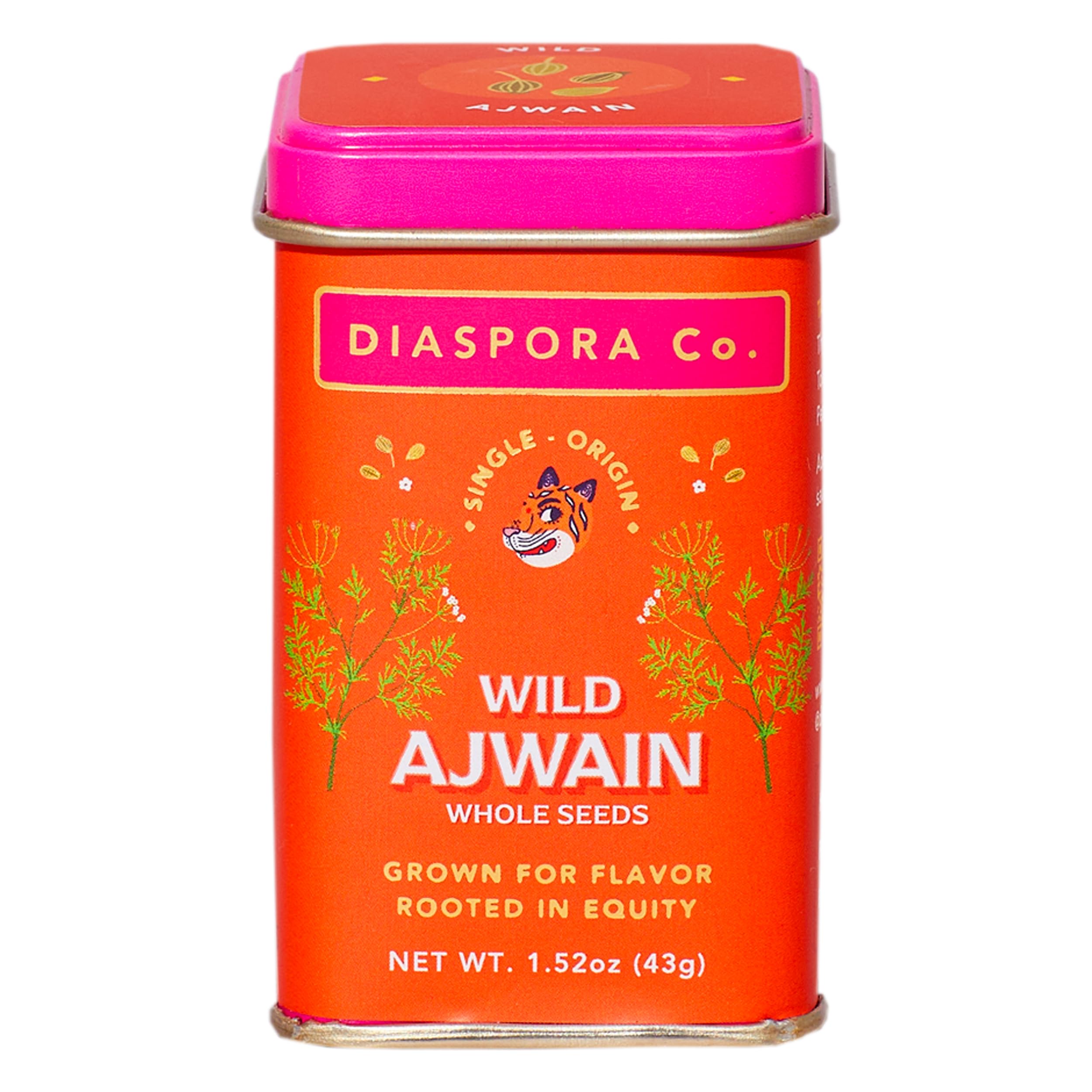 Diaspora Co. Wild Ajwain | Single-Origin Whole Ajwain Seeds | 43g Tin