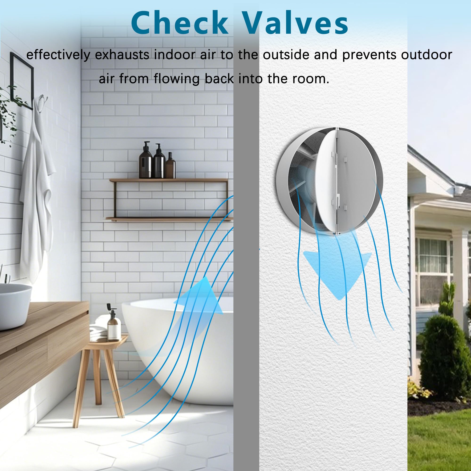 Aygrochy Ventilateur Extracteur d'Air 100mm avec Prise Intelligente