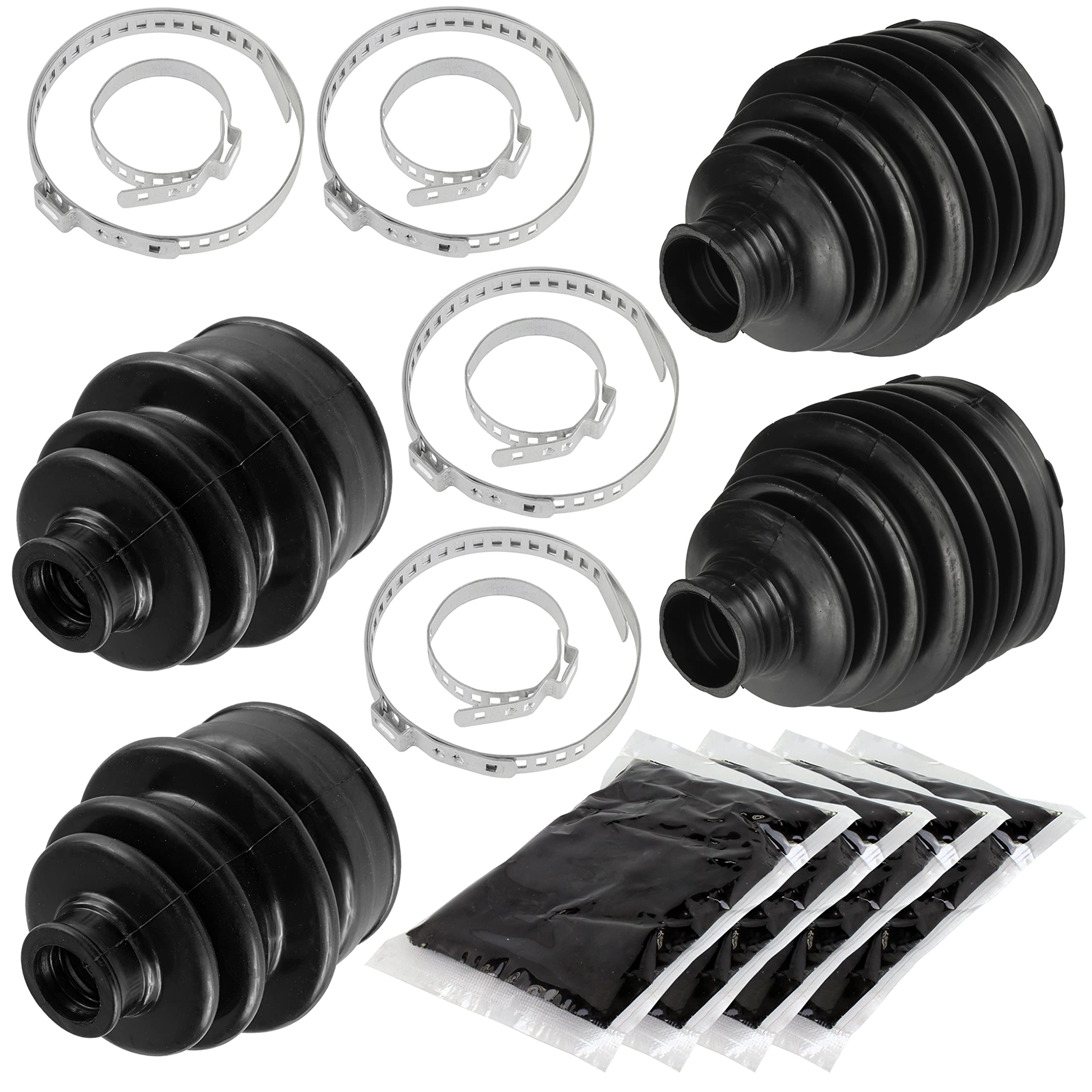 Amazon.com: Caltric 2 Rear Axle Outer and Inner CV Boot Kit