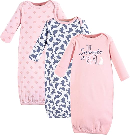 Yoga Sprout Cotton Gowns, 3 Pack
