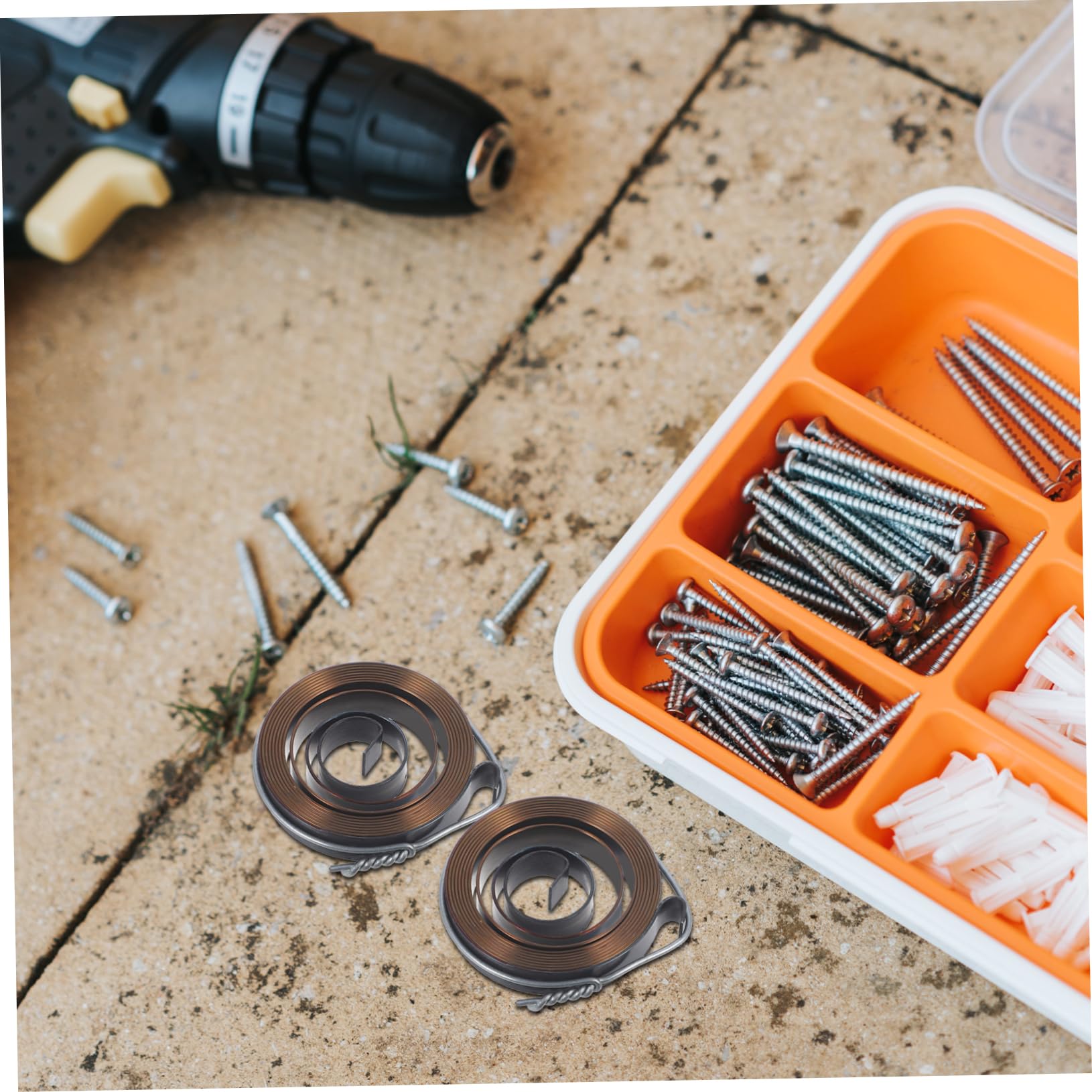 OSALADI 2pcs Drill Press Spring Replacement Return Spring Parts Drill Press Coil Spring Quill Spring Drill Press Return Springs DIY Return Spring Return Spring for Drill Press Steel