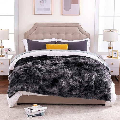 Miniatura 4 de HBlife Manta suave de piel sintética Sherpa con peso para adultos, 12 libras, tamaño Queen de 60 x 80 pulgadas, 100% certificado Oeko-Tex,