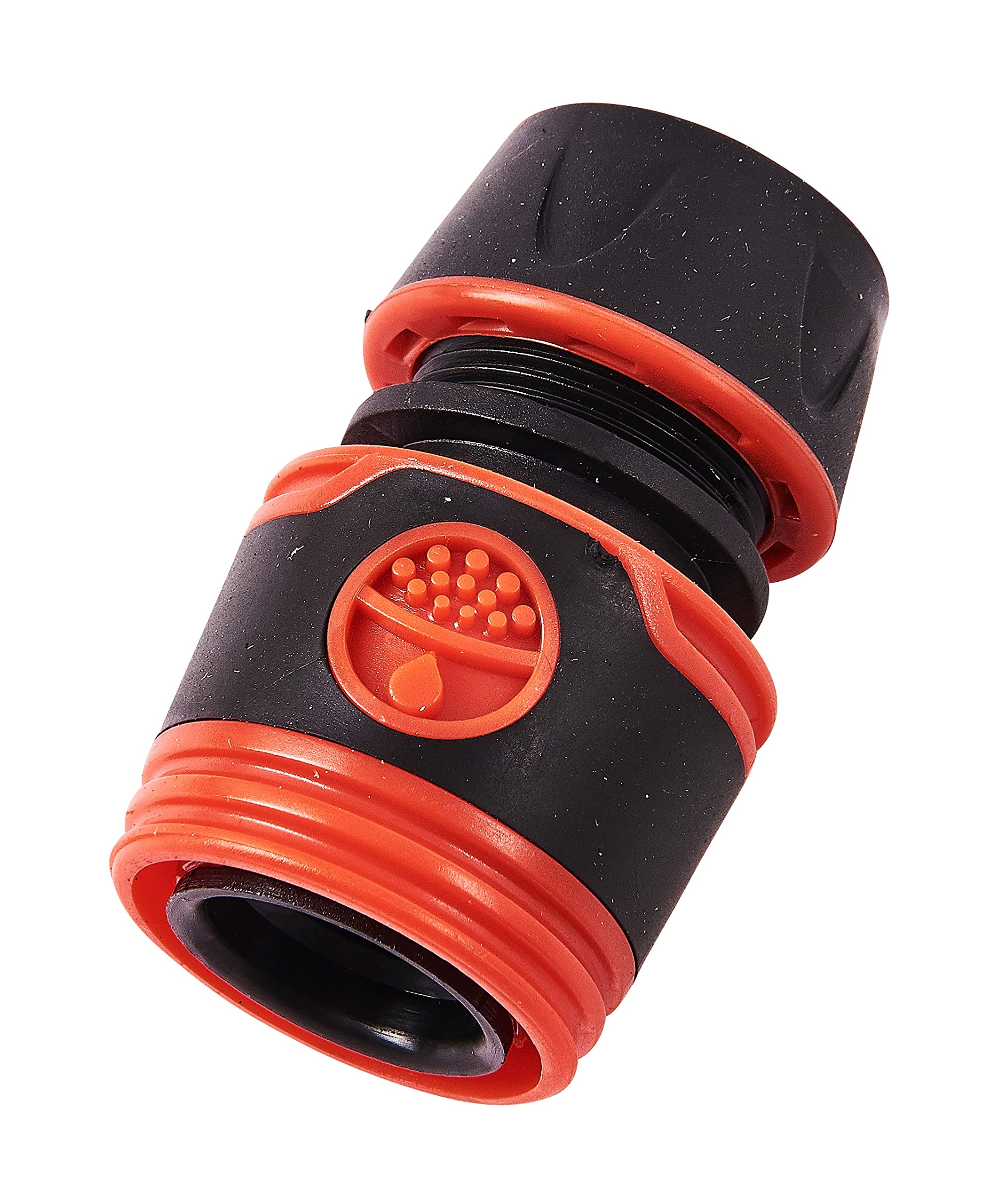 Amtech Hose Connector Without Stop, Smooth Full-Flow Connection, Quick Push-Fit, Compatible with Leading Brands, for General Garden Watering, 13mm (1/2")