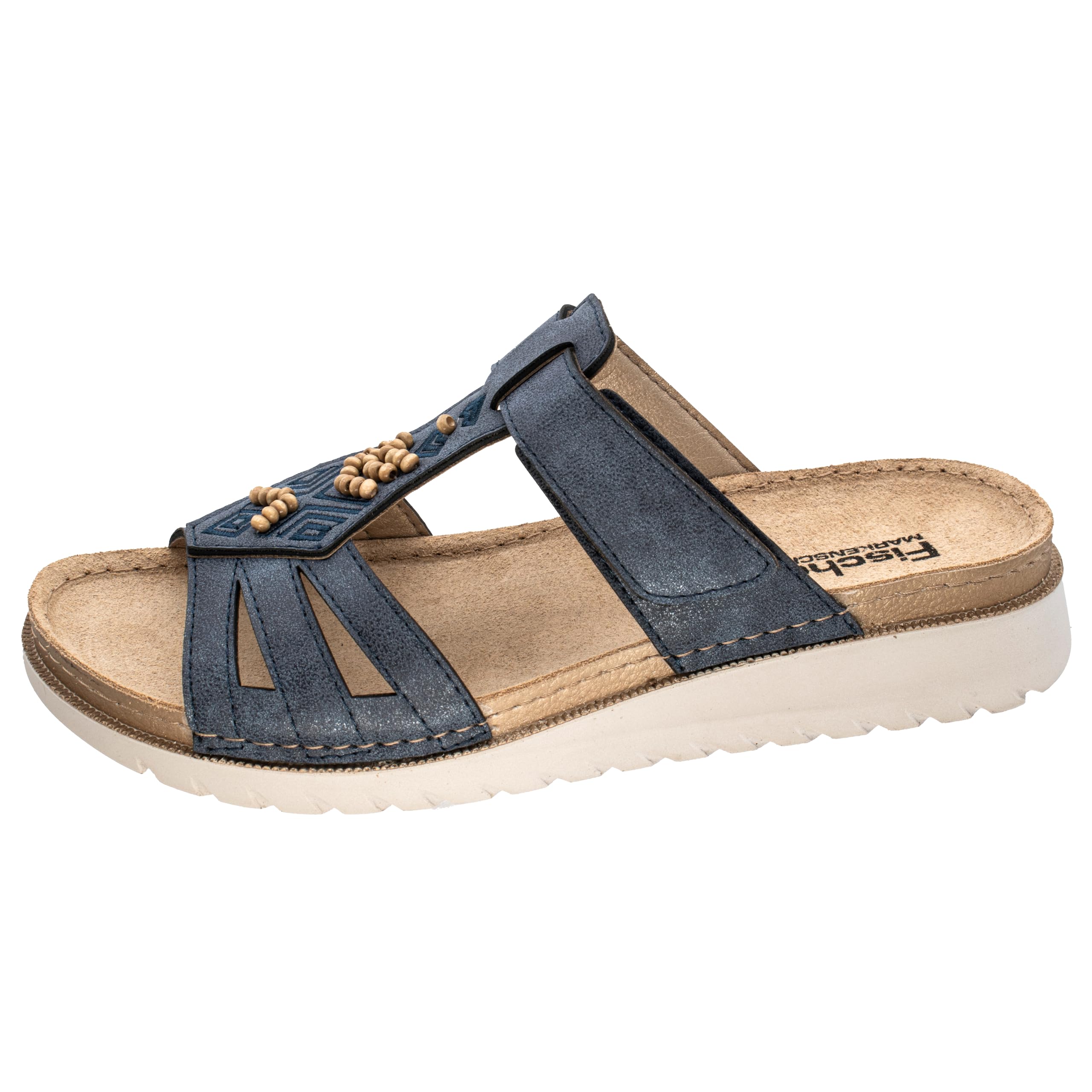 Fischer Women's Jule Loafer Flat, Denim Blue, 7.5 UK
