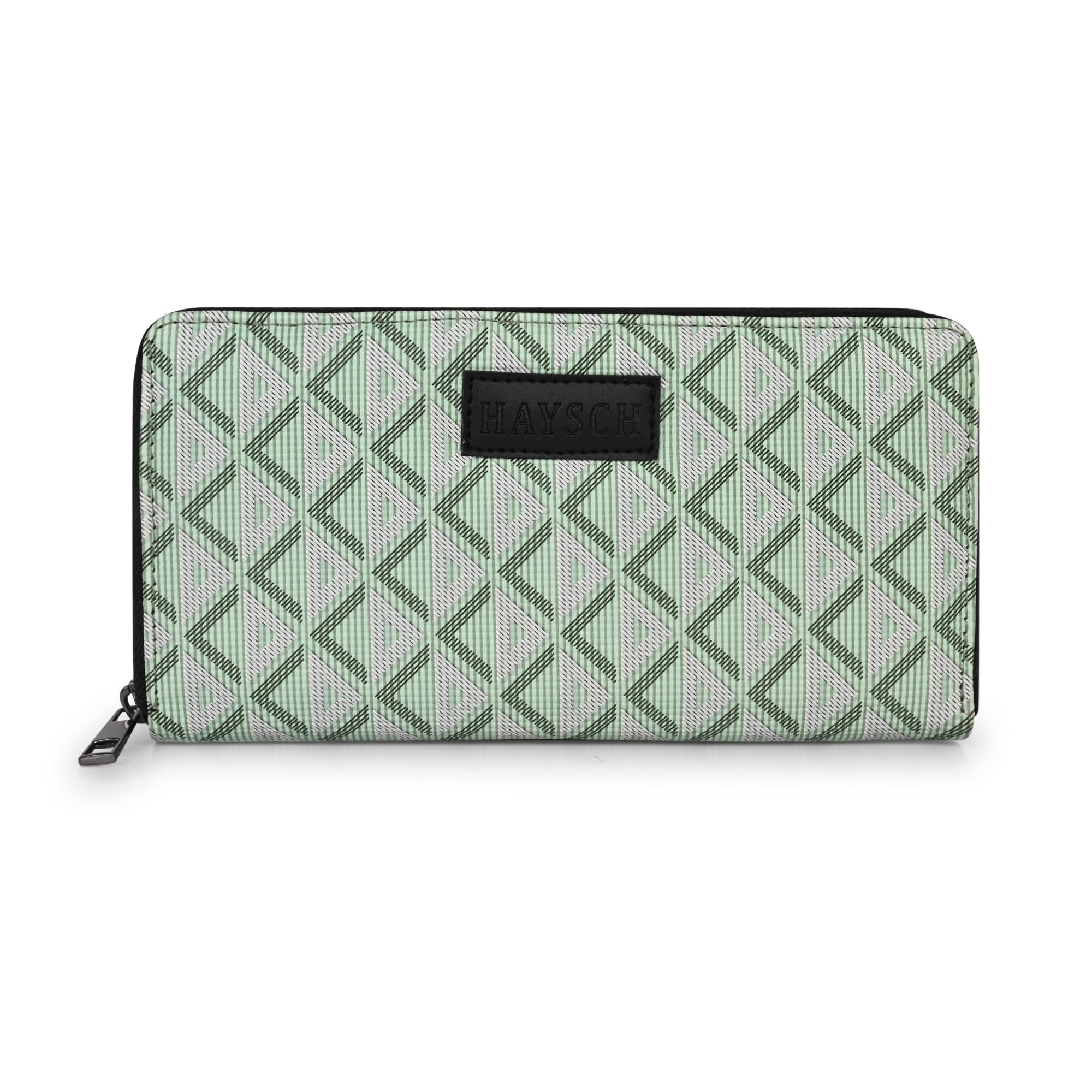 Women’s Long Clutch Wallet | Elegant Textured Zip-Around Purse | Spacious Synthetic Leather Ladies Wallet with Multiple Card Holders for Everyday & Travel Use (Green)-image-48