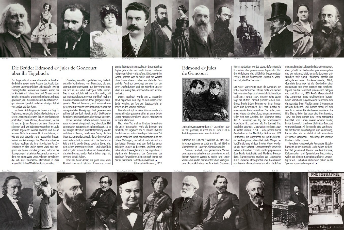 Edmond und Jules de Goncourt. Journal 1851-1896: 11 Bände plus Beibuch im Schuber (Haffmans bei Zweitausendeins)