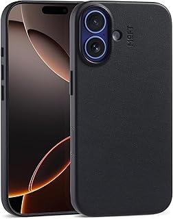 MOFT【公式直営店】iPhone 16 ケース MagSafe 対応 カメラコントロール全面保護版ケース MOVAS™ レザーケース 高耐久 MOFT スマホケース 強力磁力 軽量 ワイヤレス充電対応 1.6m落下防止 色褪せにくい 高反発ボタン レンズ全面保護