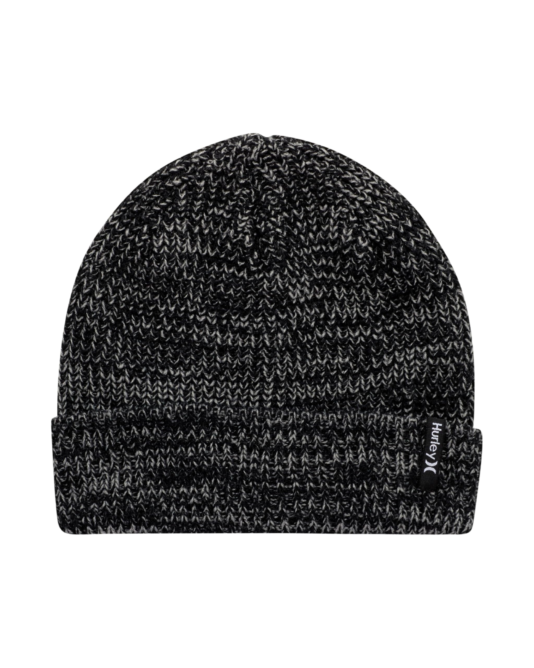 Hurley Men's Cuffed Beanie - Classic Midweight Loose Knitted Winter Hat for Men