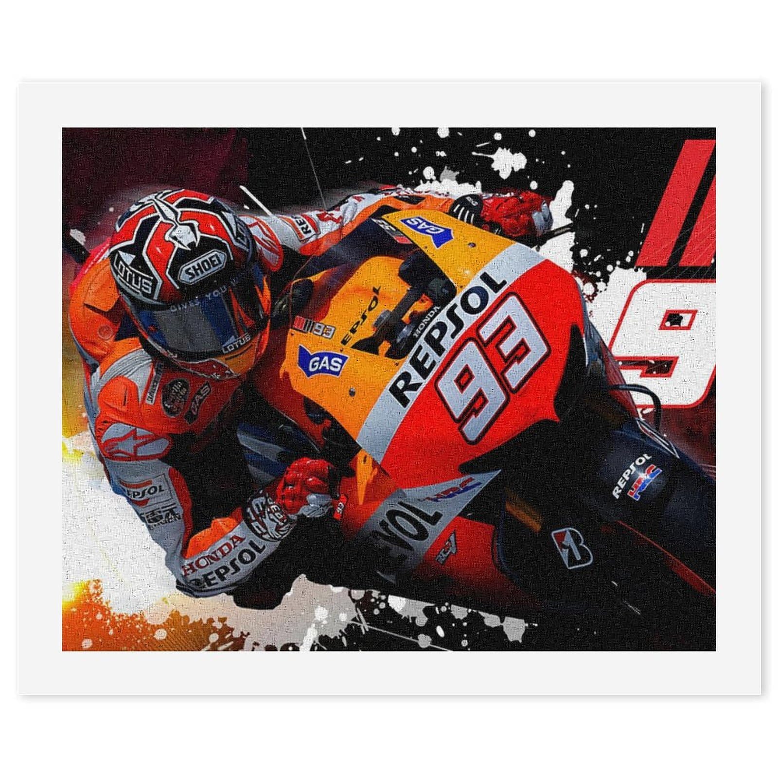 Amazon | 数字油絵 マルク・マルケス Motogp 93 数字塗り絵 フレーム