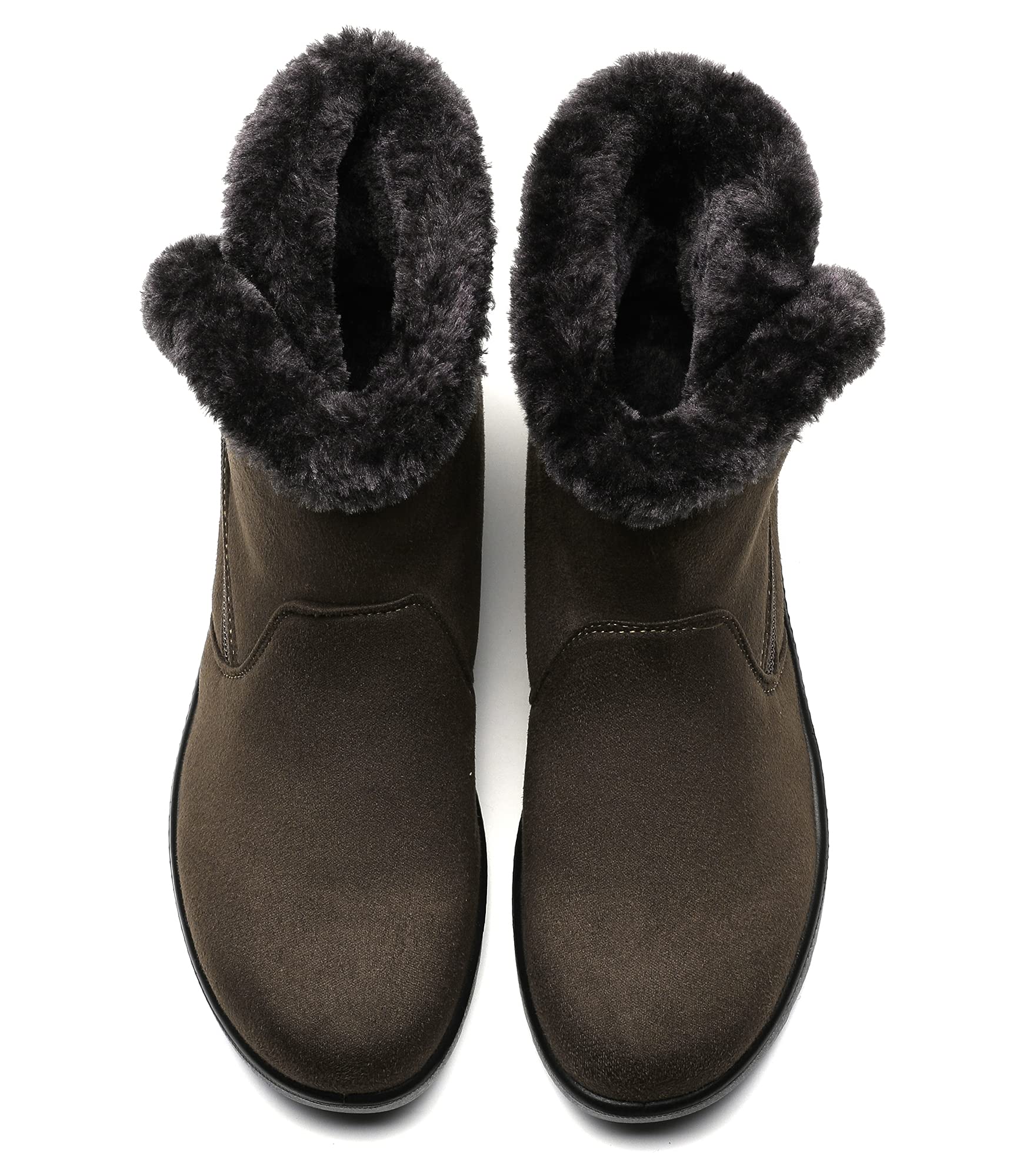 Vunavueya Stivali Donna Invernali Scarpe Stivaletti da Neve con Imbottitura Calda Stivali alla Caviglia Caldi Boots Scarpe 35-41.5