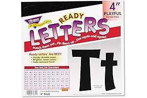 TREND enterprises, Inc. T-79741 Black 4" Bulletin Board Letters