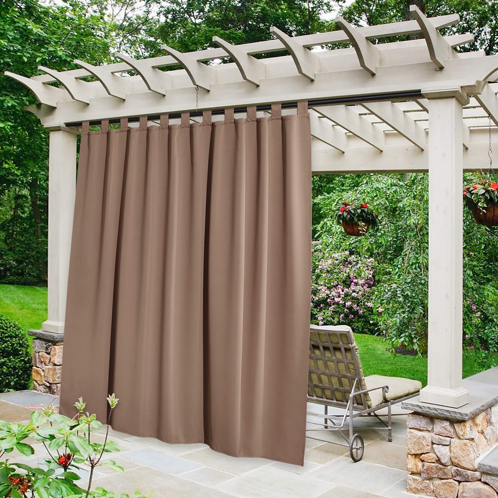 NICETOWN Privacy Outdoor Curtain Weighted for Patio Waterproof, Thermal