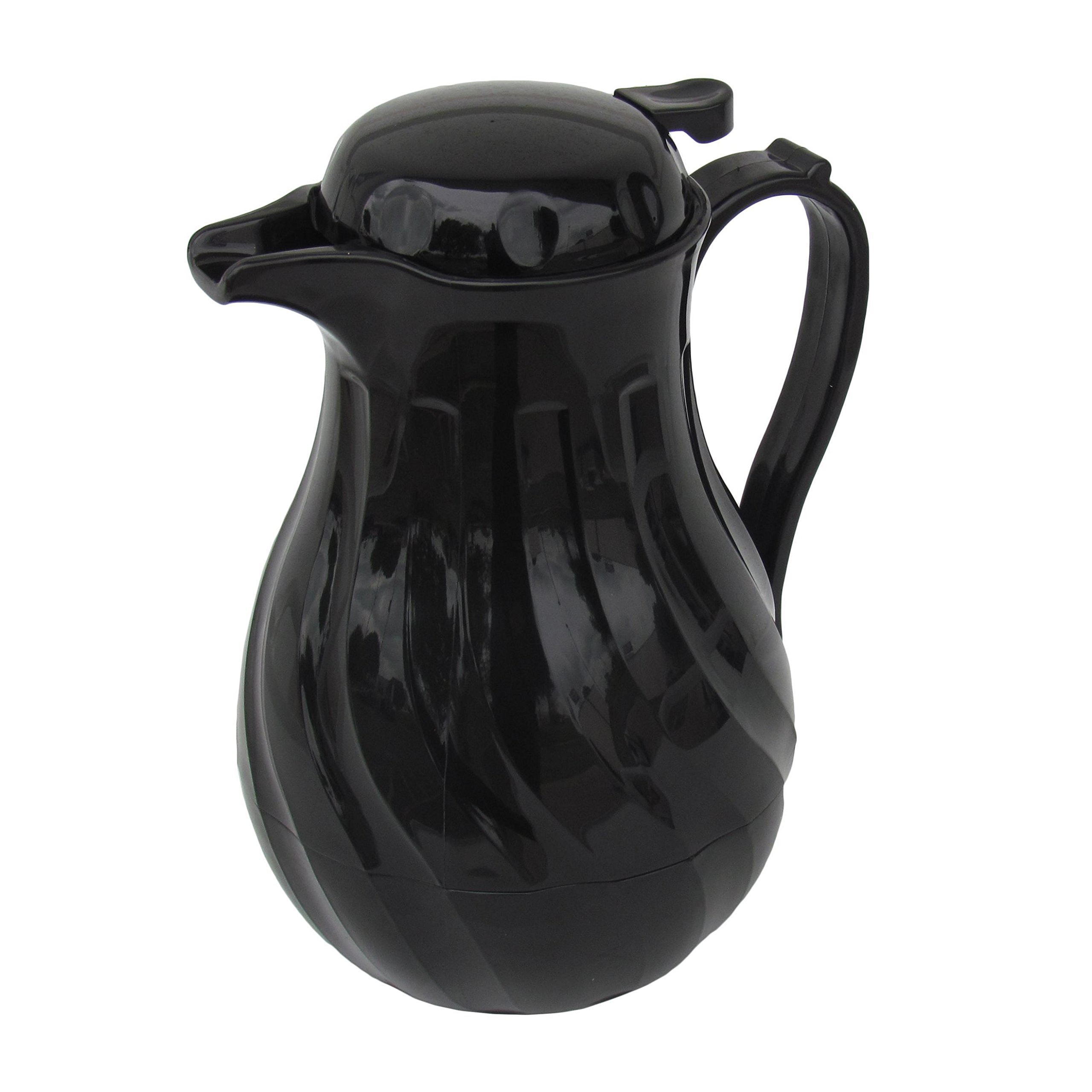 64 oz. Black Plastic Insulated Carafe, Each