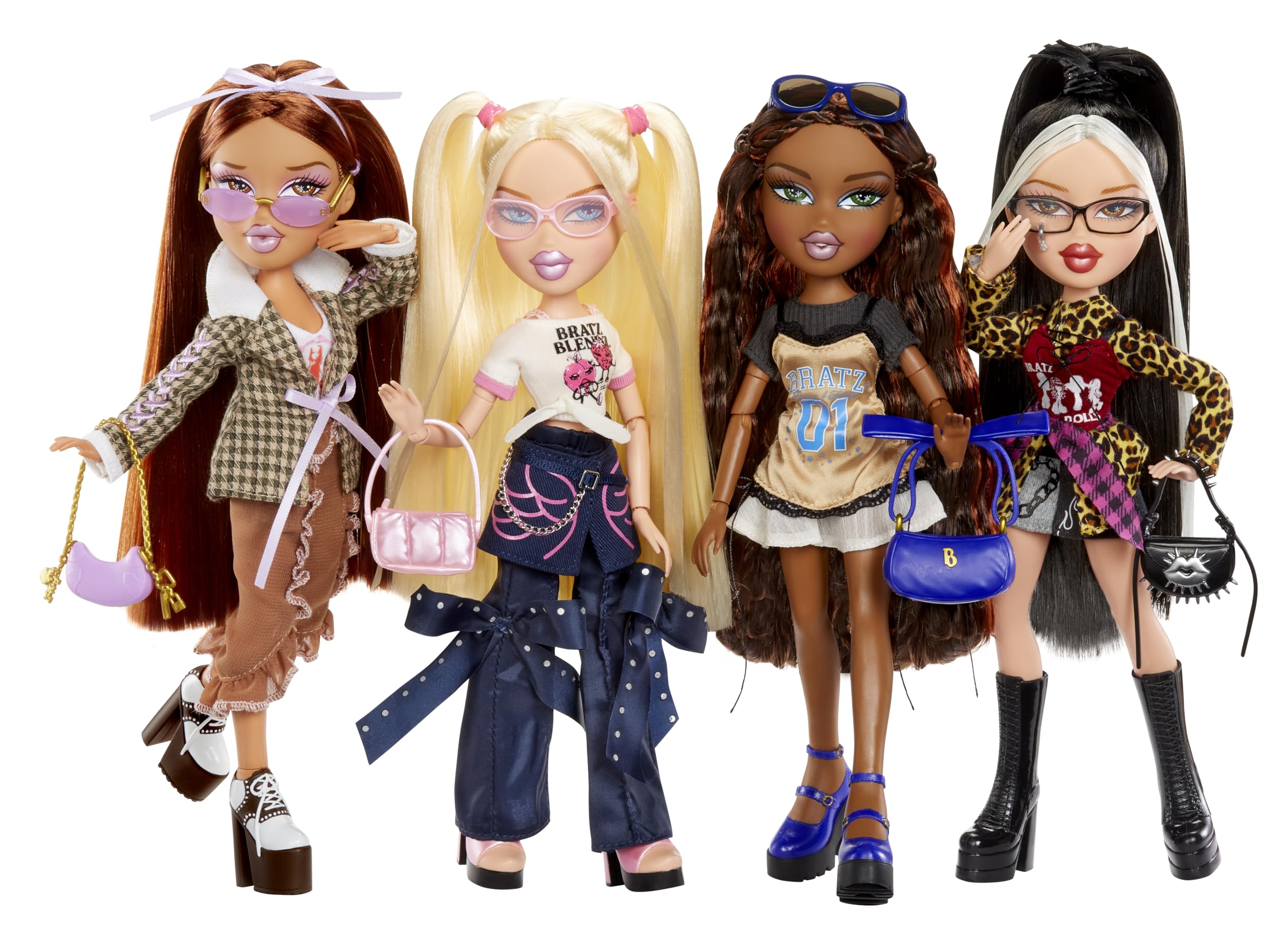 Bratz Stylin' Jade – Modna Lalka z Koszulką do Personalizacji dla Ciebie, w Zestawie Akcesoria – Urocza Zabawka dla Dziewczynek